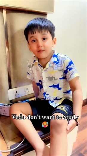 Vedu Refuses to Study 😅 | Jawani Iraqi | Funny Argument Time with Family | Cute Kid Moments #Shorts