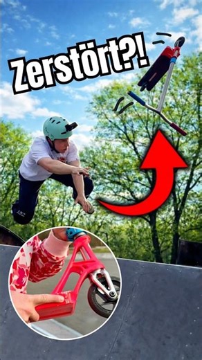 My NEW scooter deck is DESTROYED?!😱🛴 #scooter #skatepark #scootering