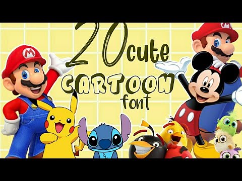 20 cartoon fonts for editing (DaFont.com)