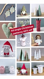 1K views | Yup, 40% off on all single Christmas patterns❤️ VibekeMagnesenDesign.etsy.com #crochet #christmascrochet #christmasdecorations #hekle #hekling #heklet #hekledilla #instacrochet #crochet #crocheting #hækle #hækling #virka #virkning #virkkaus #haken #häkeln #ganchillo #örgu #håndarbeid #handarbeit #handmade #diy | Vibeke Magnesen Design | Facebook