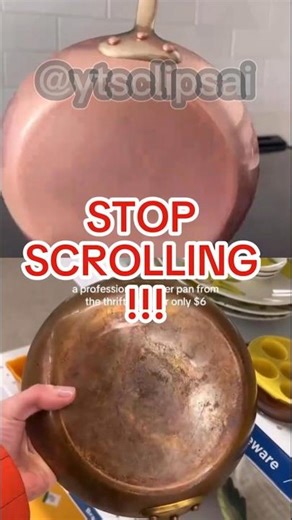 Satisfying Copper Pan Restoration (Before vs After) #shorts #trending #restoration