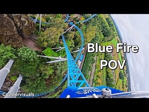 Blue Fire Mega Coaster 4K HD POV, Europa Park Rust Germany