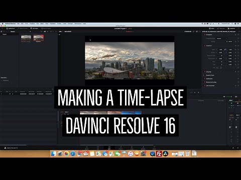 Creating a Timelapse in Davinci Resolve 16
