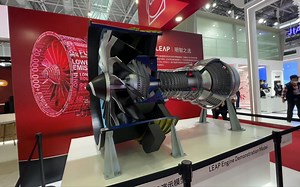 2022中国航展CFM国际公司LEAP发动机演示模型