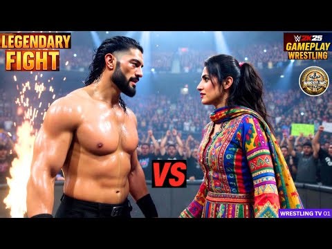 🔥WWE2K25 – Indian Diva Ananya 🇮🇳 Vs. Roman Reigns 🎮 Iron Man Intergender Gameplay💥 Nov 13, 2025