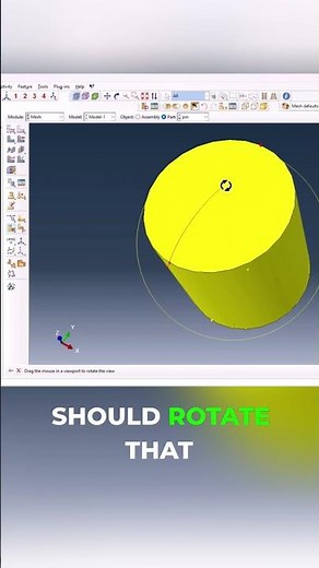 Unmeshable Part in Abaqus? Try This Trick! ✅ #shorts