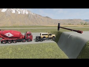 Ultimate Spinning Hammer Crash Test! Tesla vs Mega Pit – BeamNG Drive Destruction