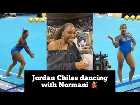 Jordan Chiles Dancing with Normani on her LAST Floor in Pauley at UCLA Gymnastics 2026
