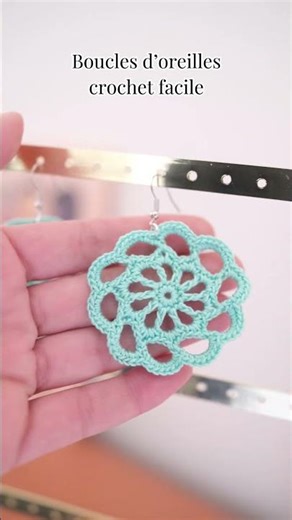Boucles d’oreilles crochet faciles 🧶 tuto débutant