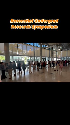 Undergrad students presented their research posters at the annual Research Symposium. Faculty, students and family members get to hear about various fascinating research projects representing marine biology, marine geosciences, ocean sciences, atmospheric sciences and environmental science and policy. 🔬🧪🧫🧬🐟🦈🐬🪸🌊🌀⛈️ | Rosenstiel School of Marine, Atmospheric, and Earth Science