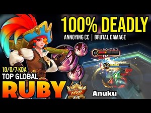 RUBY BEST BUILD 2022 | TOP GLOBAL RUBY GAMEPLAY | MOBILE LEGENDS✓