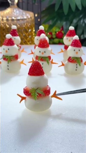 Cute Christmas Yam Snowman