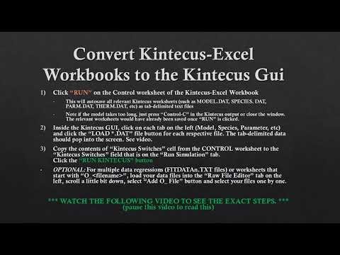 Convert Kintecus Excel to Stand-Alone Kintecus GUI combustion