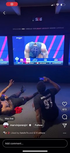 Nolan Smith ran an official 4.39 and his Georgia Dogs Football teammates were loving it 👏🙌 (🎥: marvinjonesjrr/IG) | NFL on FOX