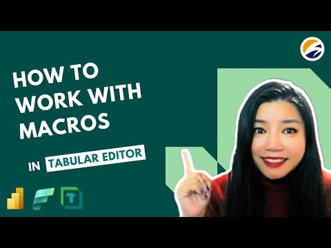 How to work with Macros in #TabularEditor (create, run, edit, delete)