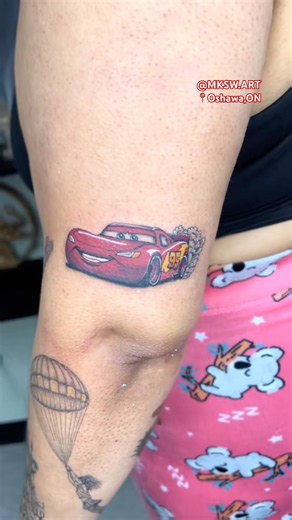 Lightning McQueen tattoo! Ka-Chow #durhamregion