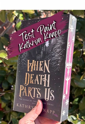 ❄️ 🖤 When Death Parts Us 🖤❄️ Curse of the Vampire Series Book 1 By Kathryn Knapp @Kathryn Knapp | Author 🖤 Debut Adult Dark Fantasy 🖤 Vampires, Hunters, & Humans 🖤 Dual Timelines (200 years ago & present day) 🖤 Sacrifice & impossible choices 🖤 Slow Burn What do you think? Wholesale painting services are offered to Authors, book clubs, small businesses, and publishers with a minimum book order of 10. I’m a busy bewitcher so be sure to visit the ⛓️‍💥 in the you know what. #bewitchededges #