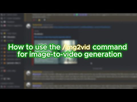 How to use the /img2vid command for image-to-video generation