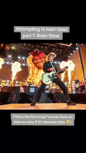 Learning Bass Guitar: Brain Stew by Green Day - Part 1