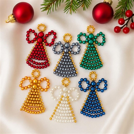 Handmade Beaded Angel Christmas Ornament: Holiday Decor - Etsy