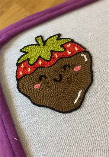 Strawberry Chocolate Mug Rug DIY Tutorial