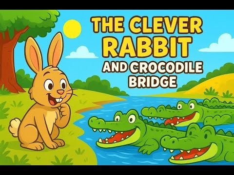 The Clever Rabbit and the Crocodile Bridge- Kids moral lesson