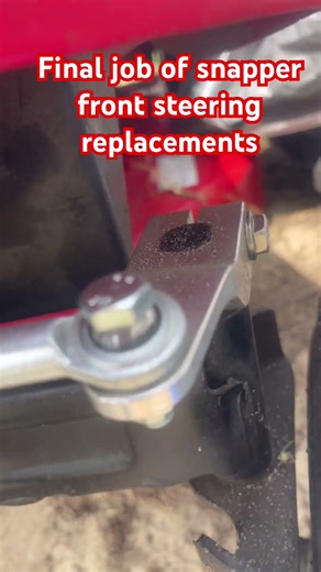 Snapper lawnmower front steering parts replacement upgrade