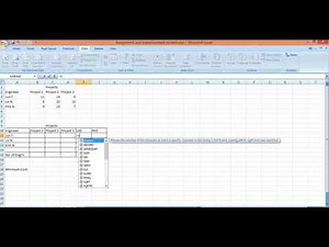 Assignment Problem using Excel Solver