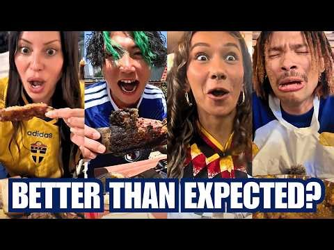 World Cup Tourists Try REAL American Food