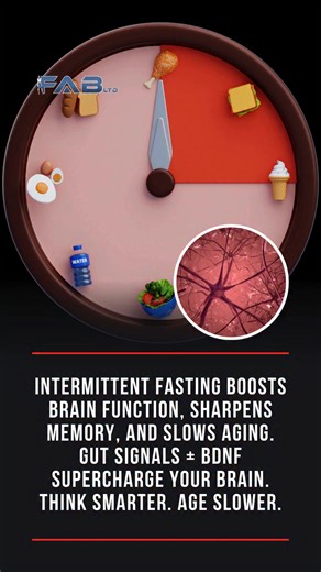 Intermittent fasting is more than a diet trend. Research shows it rewires your brain, boosts memory, and slows cognitive aging. Fasting activates the left inferior frontal orbital gyrus, enhancing self-control and executive function. PMID: 34579042 Fasting changes your gut microbiome, producing metabolites that travel to the brain and influence mood, focus, and inflammation. It also increases Brain-Derived Neurotrophic Factor (BDNF), the protein that fuels neuroplasticity and memory formation. P