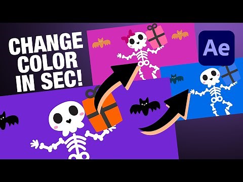 【AE Tutorial】Dropdown Menu to Change Color in Seconds! (After Effects Expression)