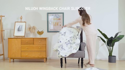 Amazon.com: Wing Chair Slipcovers 2 Pieces Stretch Spandex Wingback Chair Covers Sofa Slipcover Printing Wingback Armchair Slipcovers Furniture Protector Couch Soft with Elastic Bottom for Wingback Chairs,04 : Home & Kitchen