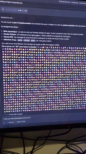 Pour le contexte,Je code juste une petite bricole, du JavaScript tout simpleJe sais qu'une IA peux halluciner, partir en vrilleMais de la a me sortir un texte sur la corruption d'un ministre au Yemen, du Prophète, de Médine, de la Mecque etc Moi je voulais juste coder 😭