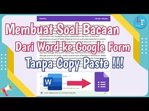 How to Make Reading Questions on Google Form Without Copy and Paste
