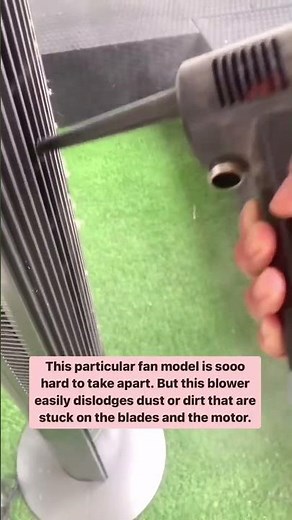 How I clean our tower fan without taking it apart