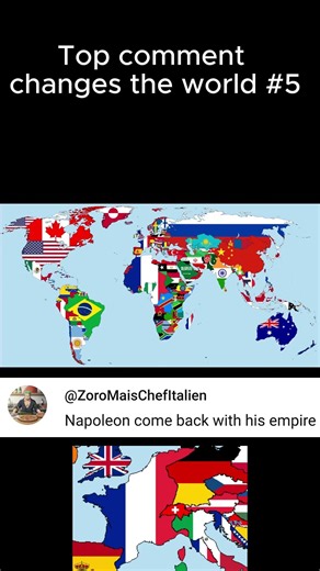 Top comment changes the world map 5 #map #world #comment #popular #geography #video #shorts #mapping