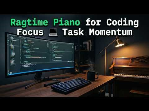 4K Ragtime Piano for Coding Focus 💻 and Task Momentum
