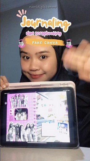 How to Make a Digital Scrapbook with Canva #scrapbooking #shortvideo #canvatutorial