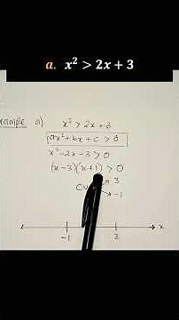 Solving quadratic inequalities| Number line method explained #grade12algebra