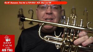 AR Resonance First Aid! It WORKS! ACB Show and Tell with Trent Austin First and foremost, I wanna be perfectly transparent and say I really don't want this product to work as well as it does! https://www.austincustombrass.biz/ar-resonance-first-aid/ When Antonio from AR residence approached me with the idea of trying out this prototype I told him I'm not really into trumpet gadgets and wasn't interested. We had just opened up with him as dealers and he said a few either way and I put it on the h