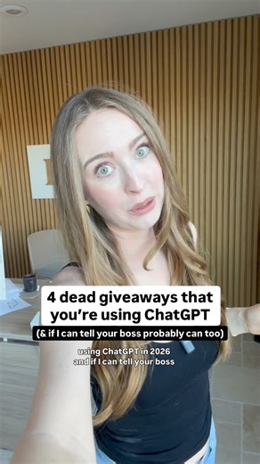 Beware of these 4 dead giveaways for ChatGPT 💀 If you’re ready to use AI the right way in 2026, click the link in my bio to register for my FREE AI class 👏 #aitools #aitips #chatgpt | Miss Excel