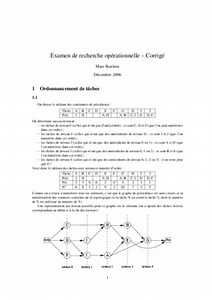 Corrige Exercice Recherche Operationnelle - Notice & Manuel PDF