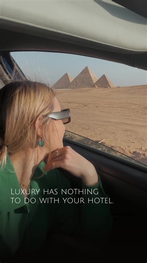 When travelers tell me they want a luxury experience in Egypt, they usually start by asking about five-star hotels. I understand WHY: The photos are beautiful, pools look inviting, the beds look soft…. But here’s what I learned after fifteen years in hospitality, including a year at Burj Al Arab: luxury is not a room….It’s a feeling. You can sleep in the finest hotel in Cairo and still spend your days stressed, rushed, and negotiating with strangers. You can stay somewhere modest and move throug