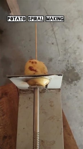 how to make a potato spiral | spring potato making | spring potato | potato spiral