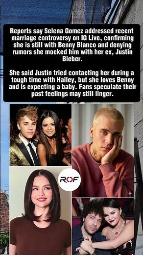 Selena Gomez Breaks Silence on Justin Bieber Rumors 😱