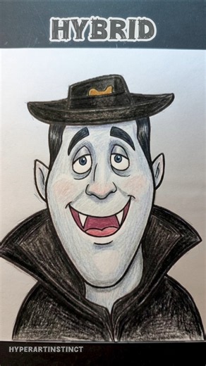 Drawing New Dracula male character from Hotel Transylvania 👻💀#transylvania #drawing #shorts