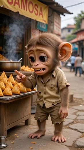 Neo’s Journey on Instagram: ""💔 The heartbreaking story of baby monkey Neo: Begging for food to save his starving mom, but beaten brutally by a shopkeeper. Flashbacks reveal her final warning... He dies alone, while the killer prays and bathes in the Ganga. Hypocrisy at its worst! This isn't just entertainment—share to raise awareness! 🐒😢 What would you do? #AnimalCruelty #StopAnimalAbuse #MonkeyStory #AnimalRights #EmotionalAnimalTale""