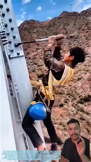 The Physics of Applied Force: Lineman Uses Leverage and Torque #trending #shortsfeed #trending