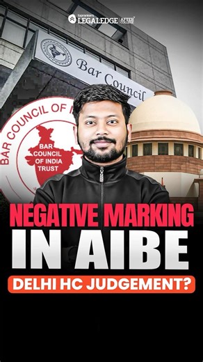 AIBE Negative Marking Case 🚨 Delhi High Court Dismisses Plea | Bar Council of India Gets Final Say