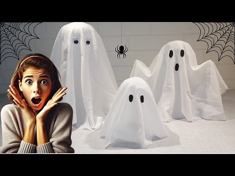 Make Easy Fabric Ghosts for Halloween! 🎃👻